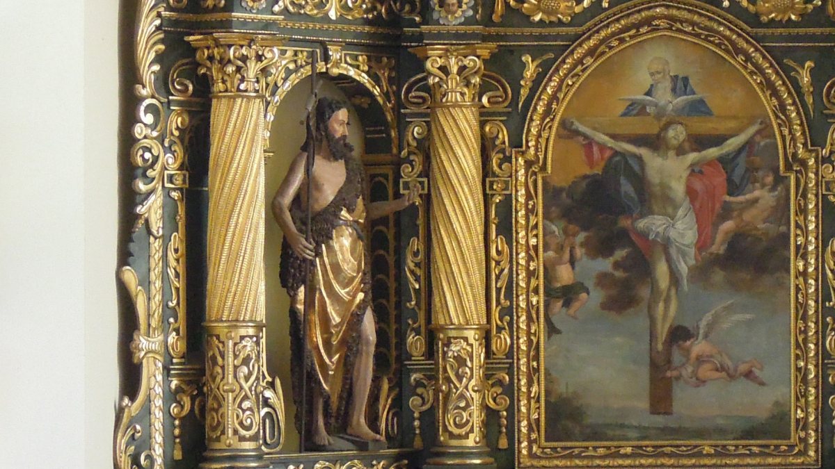 Johannes der T&auml;ufer - Seitenfigur am Hochaltar der Klagenfurter Christk&ouml;nigskirche (KH Kronawetter / Internetredaktion)