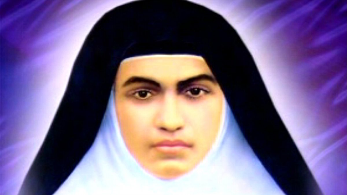 Als erste indische Nonne wurde sie am 12. Oktober 2008 von Papst Benedikt XVI. heiliggesprochen. (von Johnyjohny294 [CC BY-SA 3.0  (https://creativecommons.org/licenses/by-sa/3.0)], vom Wikimedia Commons)