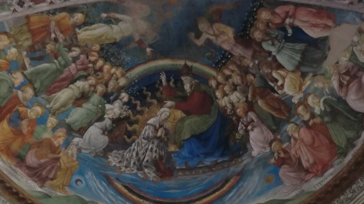 Gemälde von Filippino Lippo im Dom in Spoleto (Joachim Schäfer - <a href="https://www.heiligenlexikon.de">Ökumenisches Heiligenlexikon</a>)