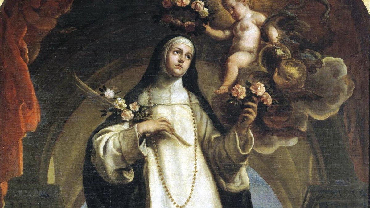 Santa Rosa de Lima, Gemälde von Claudio Coello im Museo del Prado (Claudio Coello [Public domain], via Wikimedia Commons)