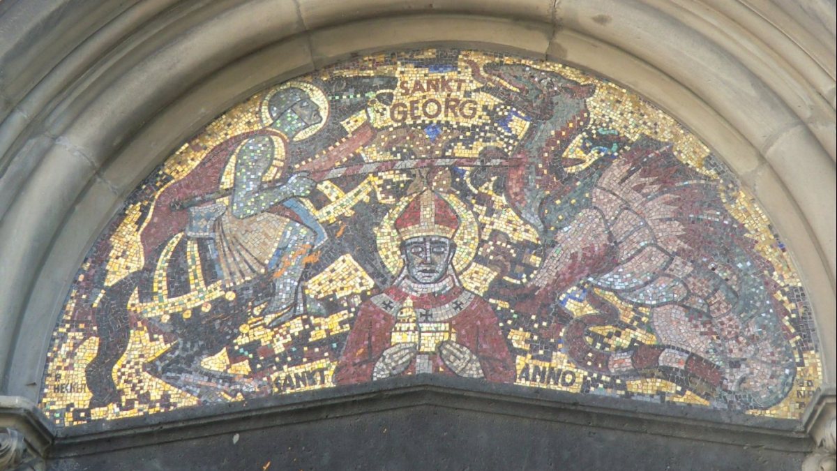 Mosaik in der Kirche St. Georg in Köln (Joachim Schäfer - <a href="https://www.heiligenlexikon.de">Ökumenisches Heiligenlexikon</a>) Mosaik in der Kirche St. Georg in Köln (Joachim Schäfer - <a href="https://www.heiligenlexikon.de">Ökumenisches Heiligenlexikon</a>)