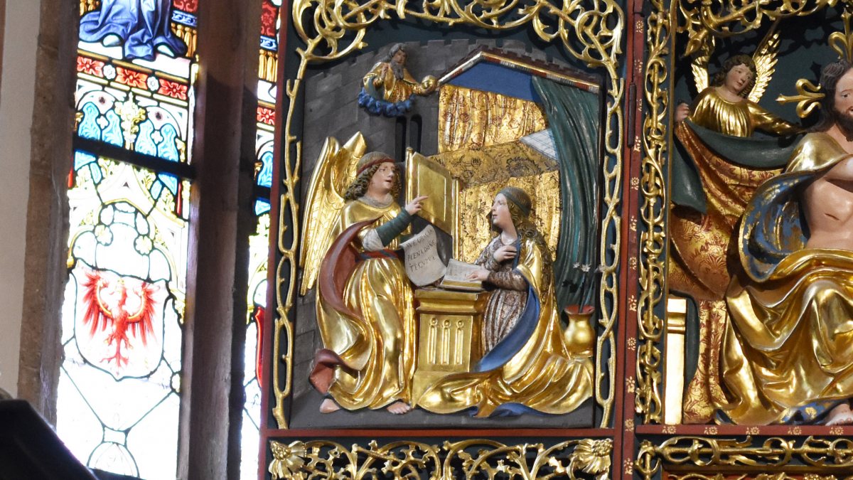 Detail aus dem Arndorfer Altar in der Stifts- und Pfarrkirche Maria Saal (© Foto: KH Kronawetter)