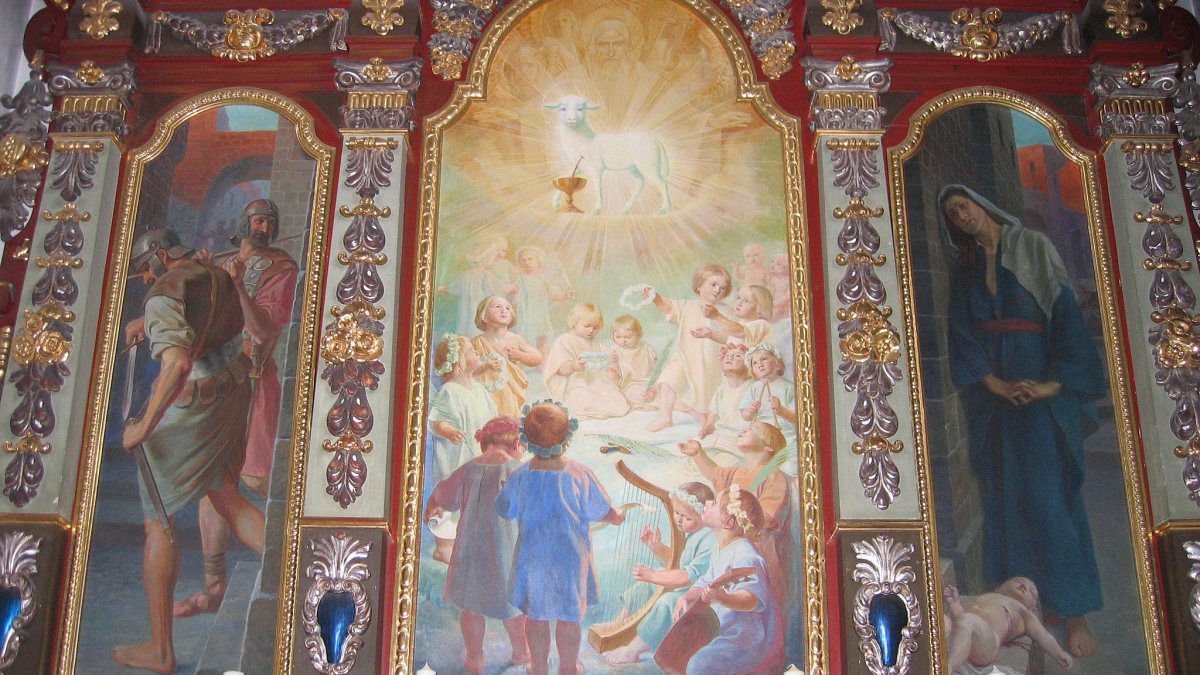 Altar der "Unschuldigen Kinder" in der Basilika St. Anna des bayerischen Wallfahrtsortes Alt&ouml;tting (Sziklai 17:42, 29. Jan. 2008 (CET) [Copyrighted free use], von Wikimedia Commons)