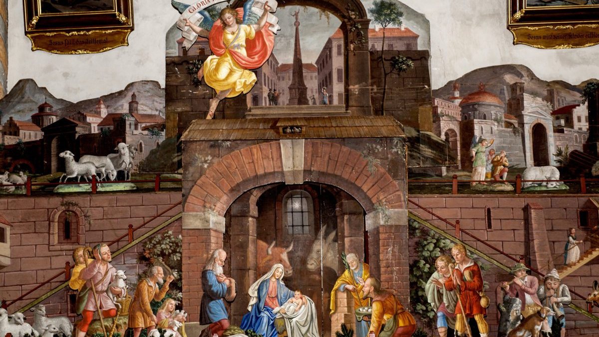 Bretterkrippe in der Pfarrkirche K&ouml;tschach (Prof. Heinz Ellersdorfer)