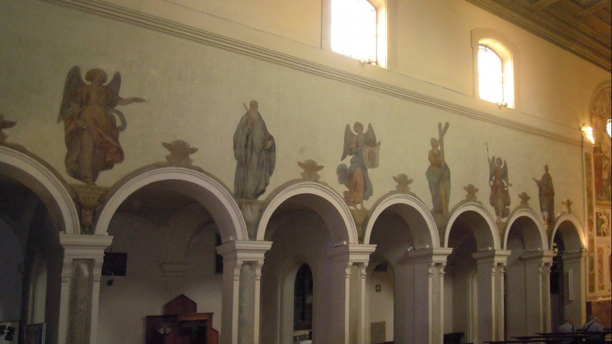 Die Kirche Santa Prisca in Rom, die der Heiligen geweiht ist. (Pufui Pc Pifpef I [CC BY-SA 4.0 (https://creativecommons.org/licenses/by-sa/4.0)], von Wikimedia Commons)