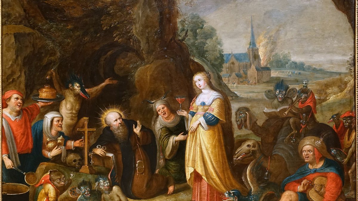 Die Versuchung des Hl. Antonius, Hessisches Landesmuseum Darmstadt (&copy; FotDaderot [Public domain oder CC0], von Wikimedia Commons)