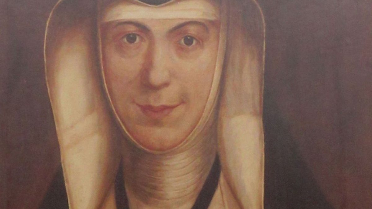 Gem&auml;lde der Hl. Emilie in der Josephskapelle in D&uuml;sseldorf. (Joachim Sch&auml;fer - <a href="https://www.heiligenlexikon.de">&Ouml;kumenisches Heiligenlexikon</a>)