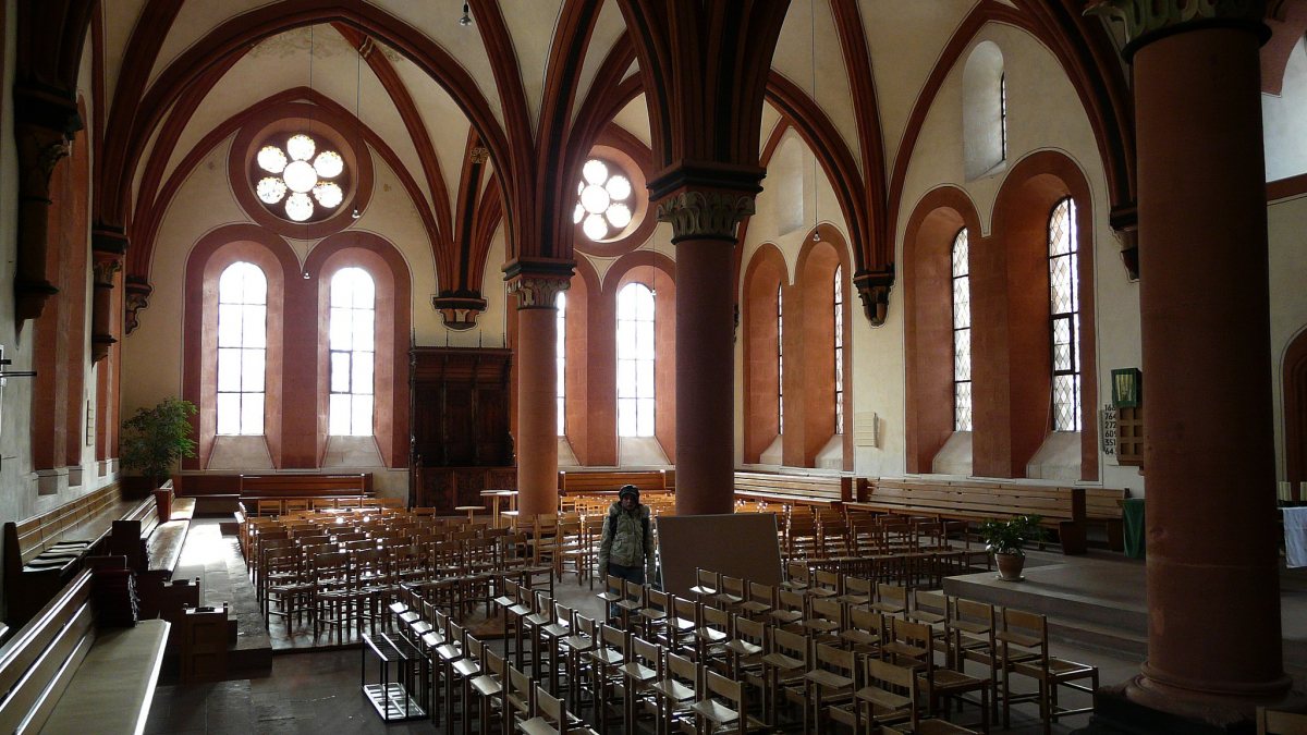Die hl. Hildegund lebte als Novizin bei den Zisterziensern im Kloster Schönau bis zu ihrem frühen Tod als Bruder Joseph. (Hartmann Linge [CC BY-SA 3.0 (https://creativecommons.org/licenses/by-sa/3.0)])