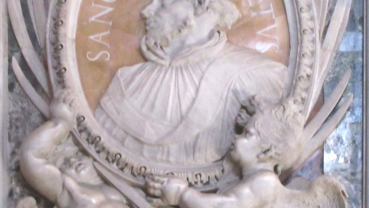 Medaillon im Petersdom in Rom. (Joachim Schäfer - <a href="https://www.heiligenlexikon.de">Ökumenisches Heiligenlexikon</a>)