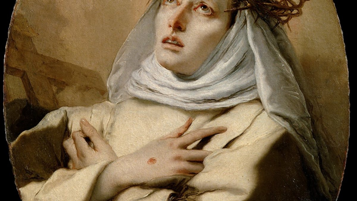 Gemälde der Hl. Katharina von Siena im Kunsthistorischen Museum in Wien. (https://commons.wikimedia.org/wiki/File:Giovanni_Battista_Tiepolo_096.jpg)